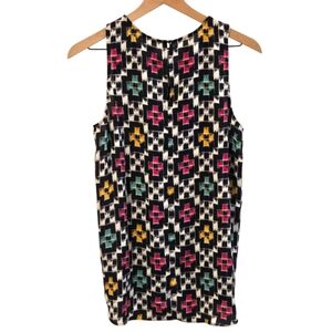 Daniel Rainn Multicolor Geometric Lightweight Sleeveless Top Size Medium